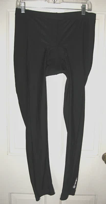 CANARI PADDED CYCLING TIGHTS WOMENS SZ XL BLACK POLY/SPANDEX DRAWSTRING EUC - Image 1 of 4