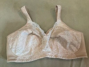 Reggiseno Playtex 38DD Perfect Lift Lace Wireless Beige - Foto 1 di 4