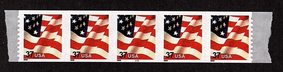 #3632 Flag S/A  PNC-5  Pl #3333 (2002 date) - MNH - Image 1 of 1