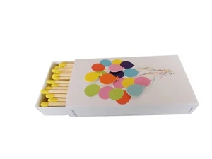  The Joy of Light Designer Matches 3D Baloons Embossed 4" Collectible Matchbox - Picture 1 of 3
