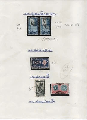 Italy Stamps on 4 Pages - Mint and Used - Some good CV - 1934 - 1961 — 第 1/4 张图片