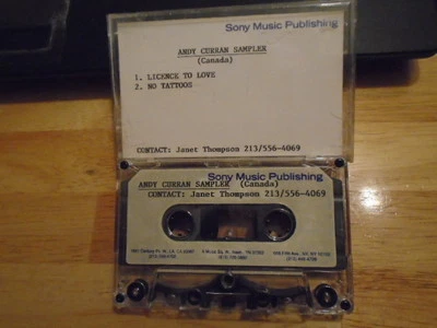 VERY RARE Andy Curran demo CASSETTE TAPE Sampler LICENCE+ No Tattoos CONEY HATCH - Image 1 of 2