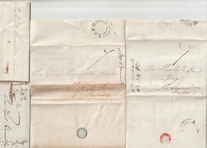 1831 LIPHOOK UDC x 2 & ANDOVER E/Ls & 8 WITH NO PMKS J BENNET SIR CHAS HAMILTON - Picture 1 of 7