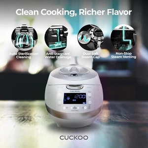 HECHO EN COREA Cuco CRP-BHSS0609F Olla de arroz a presión de calefacción por inducción de 6 tazas - Imagen 1 de 21