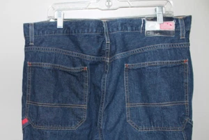 Vintage Y2K Tommy Hilfiger Jeans Carpender Hip Hop Wide Leg 38x30 Denim Skater - Picture 1 of 8