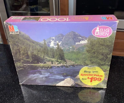Rompecabezas vintage 1986 1000 piezas New Mountains Big Ben Foto 1 de 4