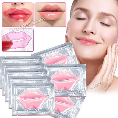Collagen Pink Lip Mask Crystal Gel Masks Peel Off Moisturising Anti-Ageing Masks - Image 1 of 4