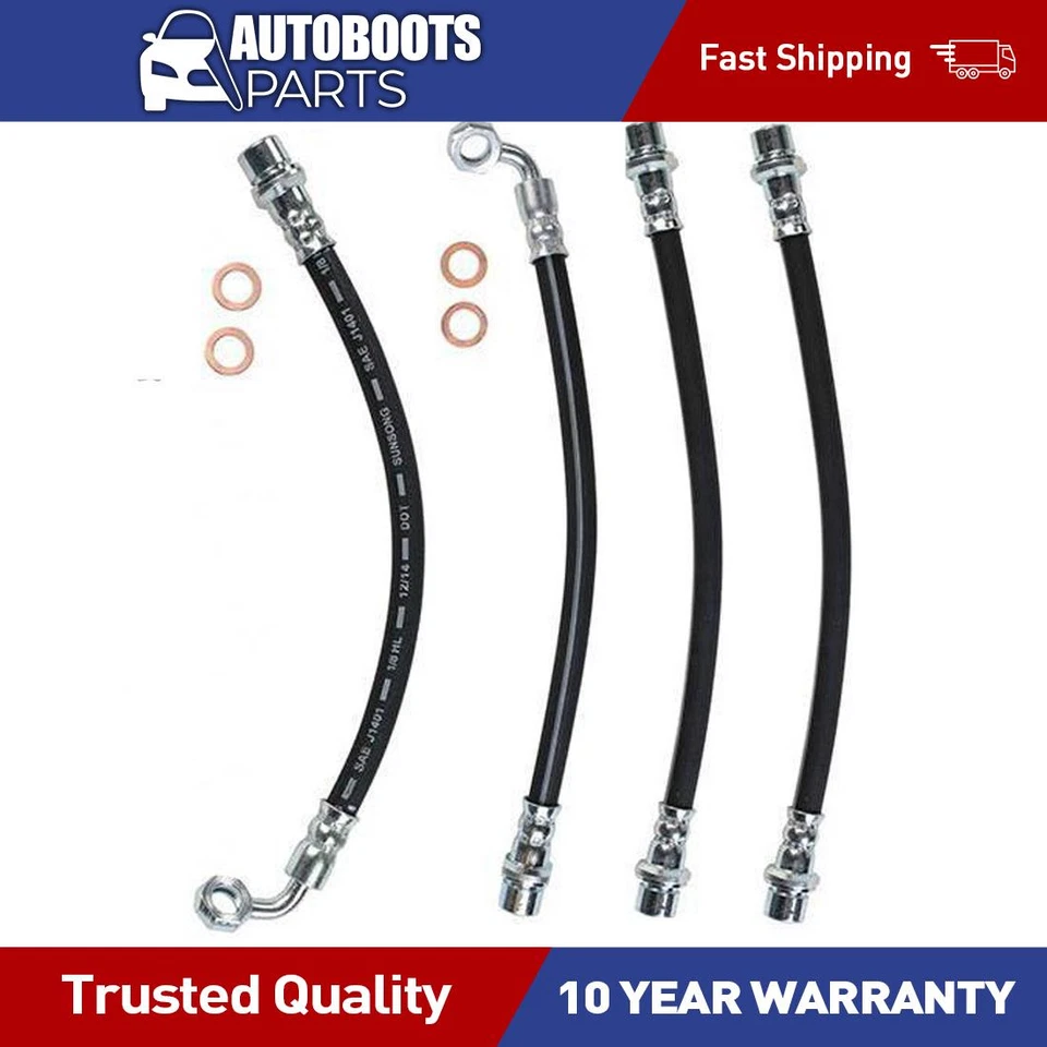 Manguera hidráulica de freno delantero trasero izquierdo trasero derecho para Toyota FJ Cruiser 2007-2013 Foto 1 de 4