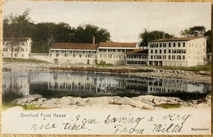 BRANFORD POINT, MASS. C.1906 PC.(A20) ~ Blick auf Branford Point House Hotel - Bild 1 von 2