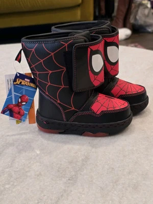 Spider-Man by Marvel Toddler Boys Winter Light-up Mid-Calf Boot, Size 7 - Image 1 of 4