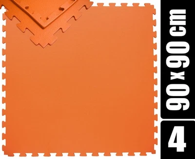 EYEPOWER 180x180 XL Trainingsmatte mit Rand 4er Set 90x90 Gymnastikmatte 12mm Bodenmatte