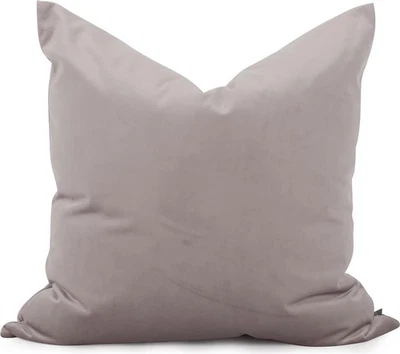 Luxurious Bella Ash Gray Pillow-24x24 with Down Insert - Image 1 of 4