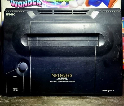 SNK NEO GEO AES US GOLD NEO-AEC CONSOLE COMES WITH CONTROLLER RARE AUTHENTIC USA - Image 1 of 4
