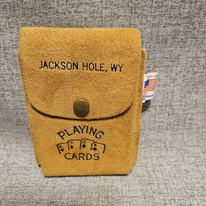 Playing Cards In Pouch Made In USA. Jackson Hole Wy. - Picture 1 of 3