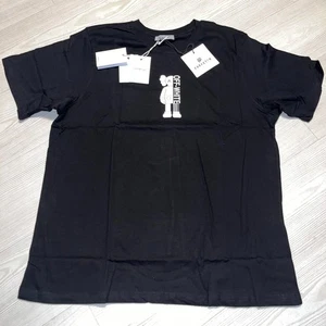 Camiseta Off-White Para Hombres 2XL Negra Robot Doble Cara Estampado Gráfico Manga Corta - Imagen 1 de 15