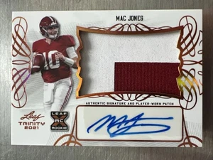 Mac Jones 2021 Trinity Auto 2 Color Patch 49ers Alabama Rookie🔥HOT🔥INVEST🔥📈 - Picture 1 of 2