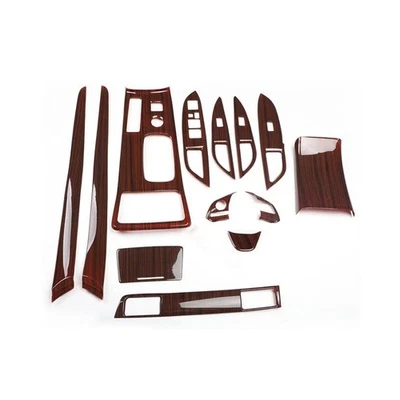 For Mitsubishi Outlander 2016-2018 ABS Wood Grain Mahogany Car Interior Cover - Image 1 of 4