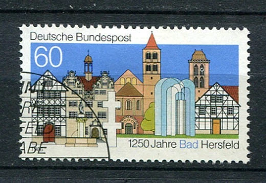 Germany - BRD : Bad Hersfeld anniversary stamp from 1986 - used - Image 1 of 1