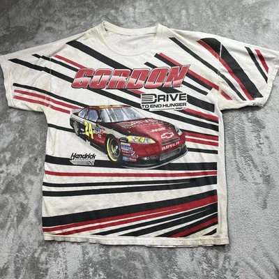 Camiseta Jeff Gordon 24 Nascar Drive To End Hunger All Over doble cara para hombre XL Foto 1 de 4