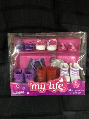 Juego de regalo My Life As Accessories para muñeca de 18 pulgadas, 6 pares de zapatos, 2 carteras Foto 1 de 4