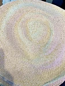 6 Stück Runde Tischsets Beige Gold Gewebt Tischsets Hitzebeständig Esszimmer Dekor - Bild 1 von 4