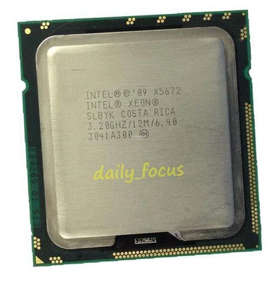 Intel Xeon X5672 3.2 GHz LGA1366 4 cores 8  threads SLBYK CPU Processor 12 MB - Image 1 of 4