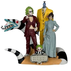McFarland Toys Beetlejuice 4 Pack 6" Pose Figures Cards Bonus Items Movie Maniac - Picture 1 of 3