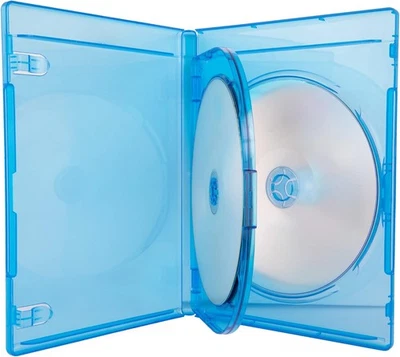 Estuches triples de 3 discos de 12 mm de grosor con envoltura de pantalla alrededor de fundas de plástico transparente Foto 1 de 4