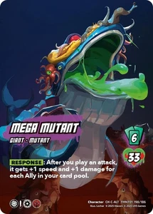 UniVersus Mega Mutant TMNT01 198/186 Character Common Alternate Art TMNT - Picture 1 of 1