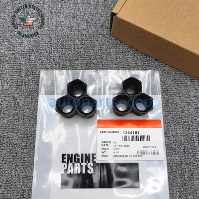 6* DCEC Injector RETAINER Fuel Cup Bolt For Dodge Ram 5.9L 6.7 Cummins 03-19 Foto 1 de 4