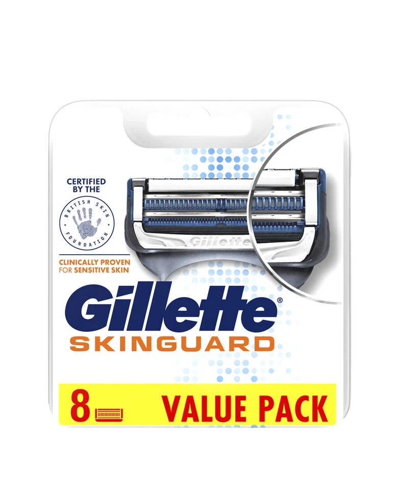 New Gillette Skinguard Razor Blades Refill 8 Pack - image 1 of 1