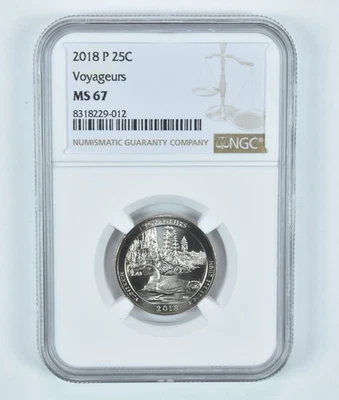 2018-P Washington Quarter Voyageurs ATB MS67 NGC *7244 - Image 1 of 4