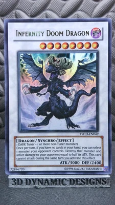 | Yugioh Infernity Doom Dragon  TSHD-EN042 Ultra Rare The Shining Darkness NM- | - Image 1 of 2