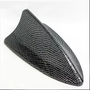 CAR ROOF TRUNK Decorative Shark Fin Antenna BLACK CARBON - Picture 1 of 3