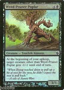 MTG - Morningtide - Weed-Pruner Poplar - 2X - Foil - NM - Picture 1 of 1