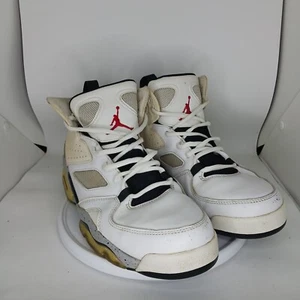 Nike Jordan Flightclub 91 White Red Black Shoes Sneakers 555475-121 Mens Size 9 - Picture 1 of 6