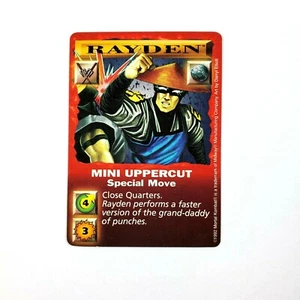 Juego de cartas Mortal Kombat TCG 1992 Rayden Mini Uppercut movimiento especial MP juego de cartas - Imagen 1 de 2