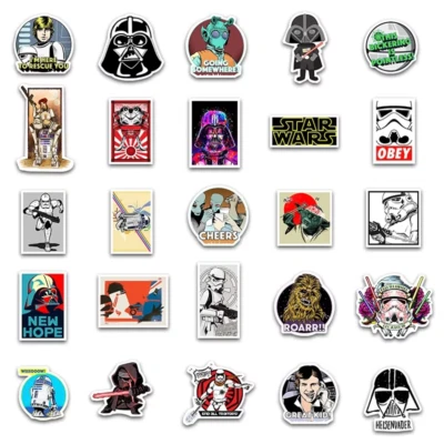 Star Wars 50 Stickers Set Movies Storm Trooper  Classic Logo Adventure Art Anime - Image 1 of 4