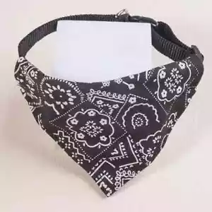Bandana para Perro Mascota con Collar Negra Tan Linda Nueva Se envía al día siguiente - Imagen 1 de 1