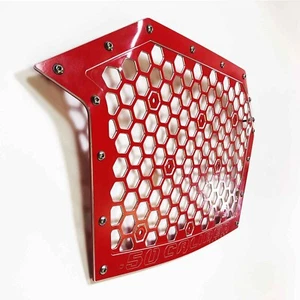 Red 50 Caliber Racing CNC Billet Aluminum Grille RZR PROXP Turbo 2019 2020 SXS - Picture 1 of 6