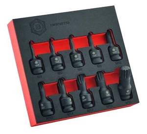 JUEGO DE CONTROLADORES DE IMPACTO BRITOOL HALLMARK SPLINE XZN 10 PIEZAS, UNIDAD DE 1/2