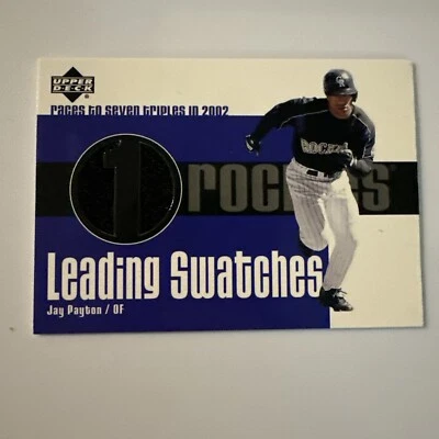 Muestras principales de cubierta superior 2003 #LSJP Jay Payton Jersey Reliquia Colorado Rockies Foto 1 de 4
