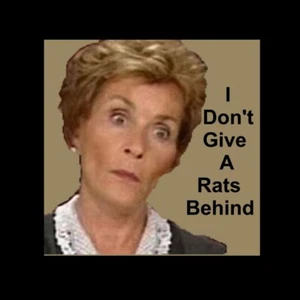 Judge Judy - I Don't Give A Rats Behind Refrigerator Magnet - Picture 1 of 1