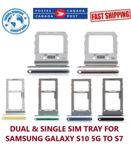 NEW Dual & Single Sim tray for Samsung GALAXY S10 \ S9 \ S8 \ S7 \PLUS \5G \LITE - Bild 1 von 42