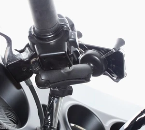 RAM Harley-Davidson Mirror Post Mount for iPhone 12, 13, 14 Plus, Pro, Pro Max - Picture 1 of 5