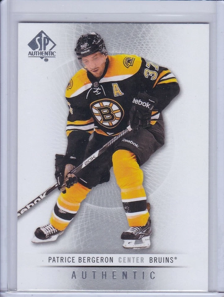 Patrice Bergeron 2012 SP Authentic Hockey Card 23 - Image 1 of 2