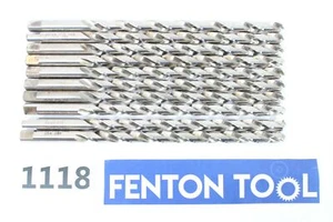 (10) PTD 25/64" DRILL BIT HSS USA 118 degree chisel 6" Flute Length .3906 - Picture 1 of 5