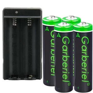 4x 3000mAh Batteries 3.7V Rechargeable Battery + Charger for Flashlight HeadLamp - Picture 1 of 3