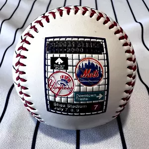 New York Yankees Mets 2000 Subway Series FOTOBALL Souvenir Baseball Ball - Picture 1 of 6