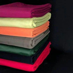 Eco Friendly Poly Recycle Solid Polyester Spandex Fabric 4 Way Stretch 60"wide - Picture 1 of 35